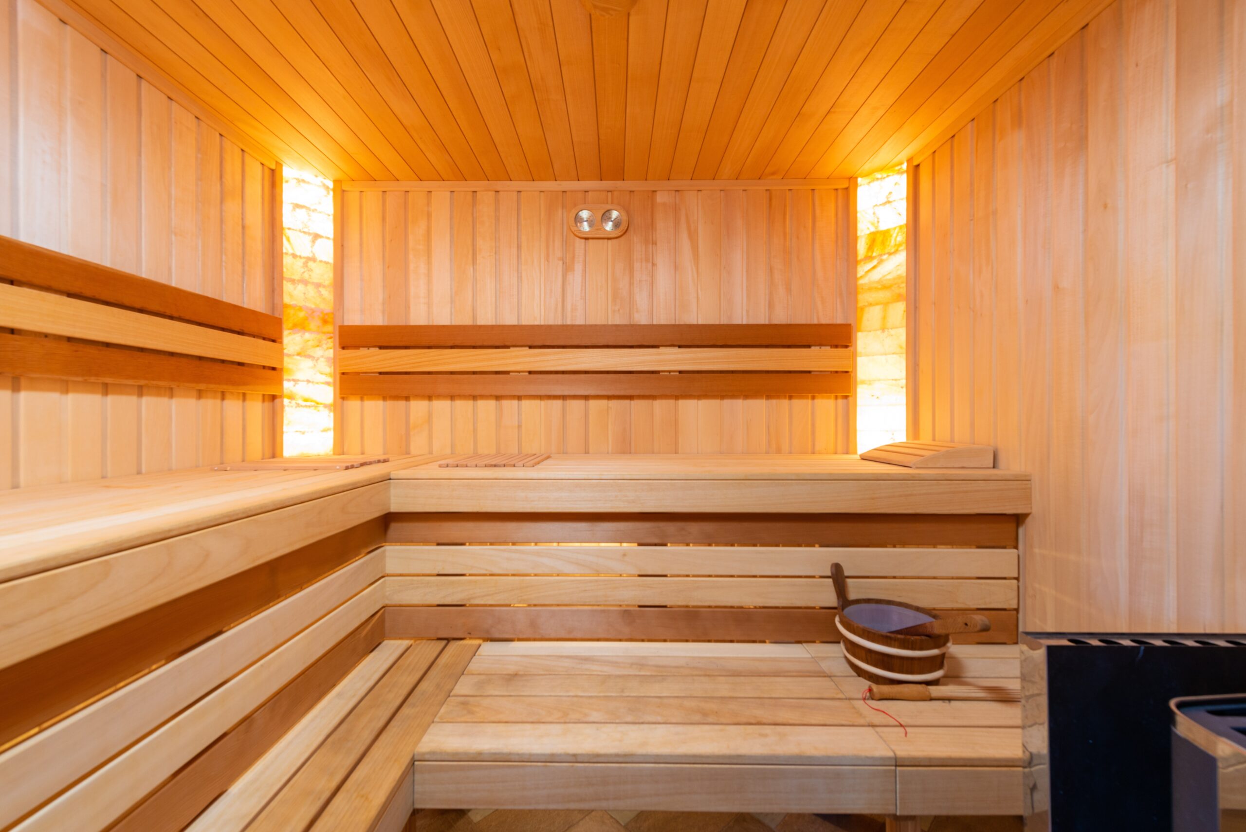 Entspannungs-Yoga in der Sauna