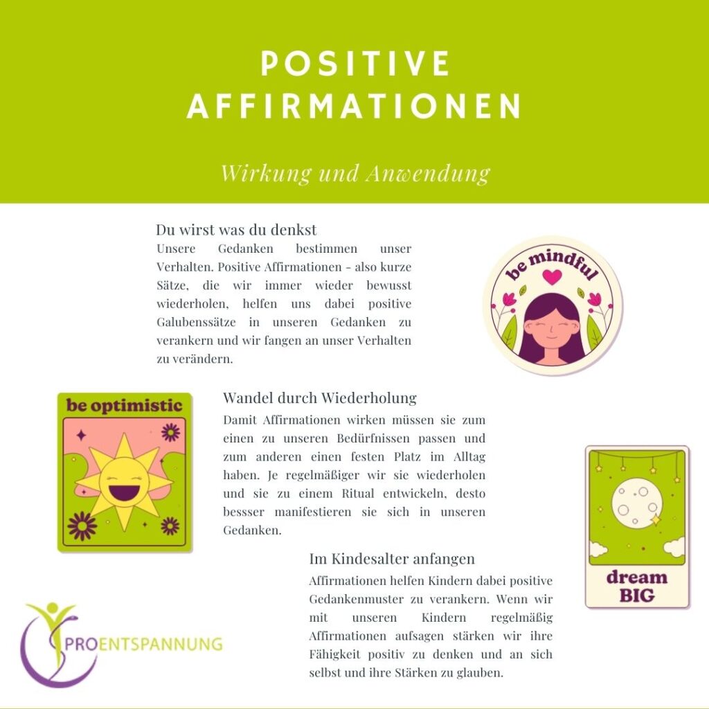 positive Affirmationen für Kinder auf einen Blick