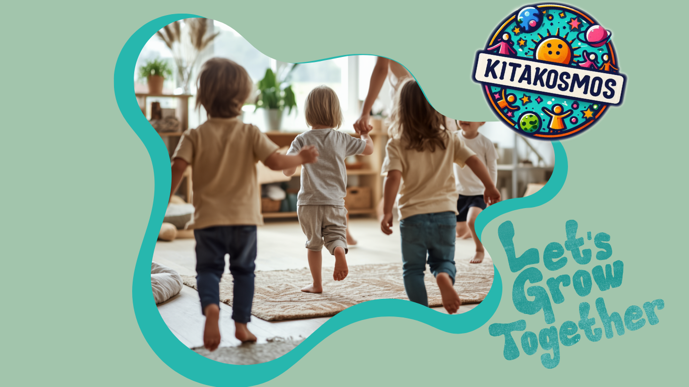 Kinder laufen Barfuß im Kitaalltag